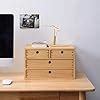 Amazon Kirigen Natural Wood Desktop Organizers With Drawers Home