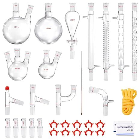 Vevor Lab Distillation Kit Boro Lab Glassware Distillation Kit