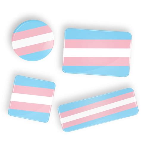 Lgbt Trans Transgender Pride Flag Pin Badge Button Or Fridge Magnet