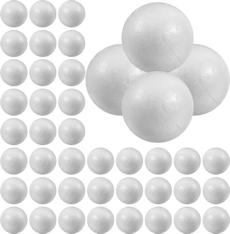 Healifty Lot de 100 boules rondes en mousse lisse en polystyrène pour