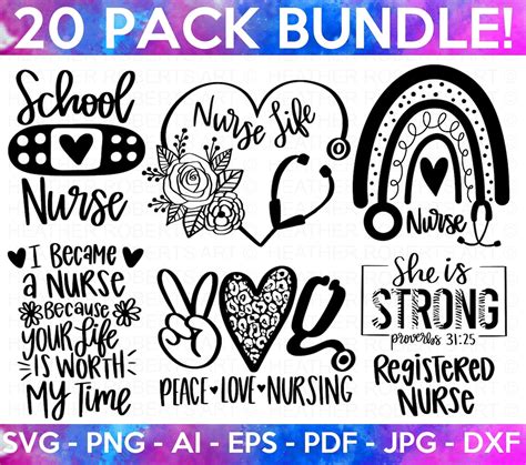 Nurse Svg Bundle Nurse Quotes Svg Doctor Svg Nurse Superhero Nurse