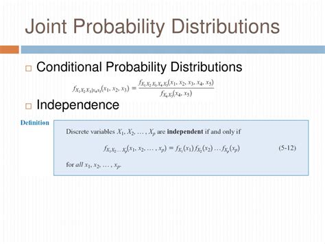 Ppt Joint Probability Distributions Powerpoint Presentation Free