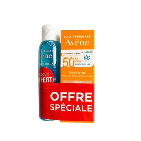 Avene Pack Ecran Solaire Fluide Teinte Peaux Normales A Mixtes Spf