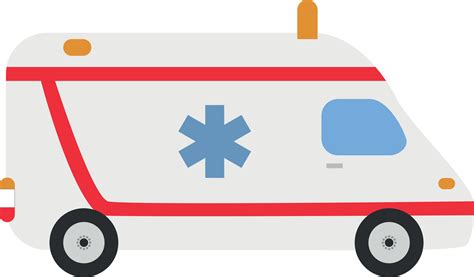 Cute cartoon illustration of an ambulance 43858366 Vector Art at Vecteezy