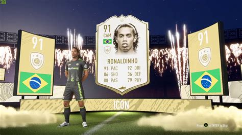 Omg I Packed Mid Ronaldinho In Mid Icon Pack Teejay Plays Fifa