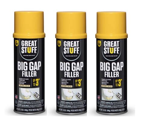 Great Stuff Big Gaps Ivory Polyurethane Insulating Foam Sealant 12 Oz ~ 3 Pack 782597470113 Ebay