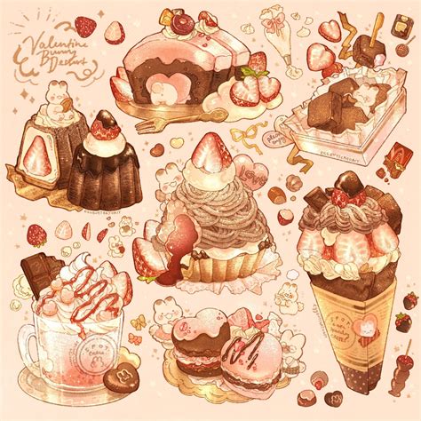 Cute Food Illustration Art And Dessert Drawings