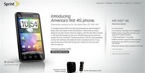 Sprint Announces Htc Evo 4g “world’s First Fully Integrated 4g Consumer Handset” Wirefresh