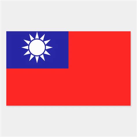 TAIWAN* Flag Sticker | Zazzle