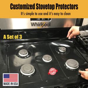 Whirlpool Stove Protectors, Custom cut to fit your Stove, Lifetime ...