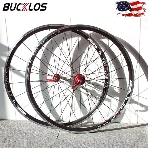 QR Road Aluminum 700C Bike Wheelset Front Rear Rim Brake 7 11S Bicycle