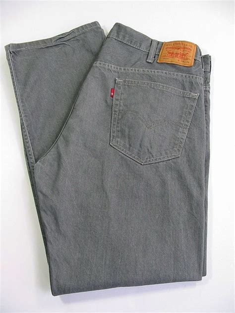 Levi Strauss 569 Mens Jeans Loose Straight Fit Gray Size 38 X 34 Levis