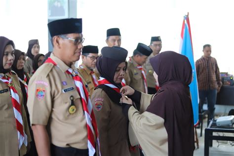 Erna Rasyid Taufan Kukuhkan Pengurus Saka Widya Budaya Bakti Pangkalan