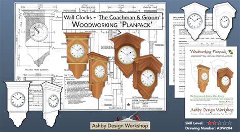 The Coachman And Groom Wall Clocks Plan Adw204