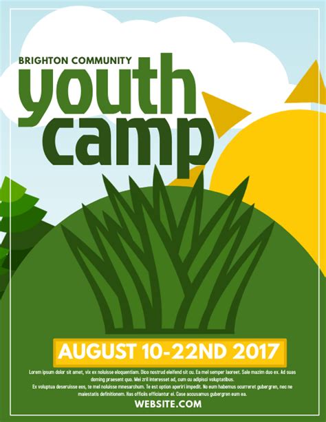 Youth Camp Template Postermywall