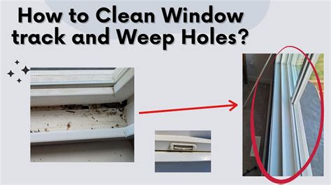 How To Clean Window Drain Track And Weep Hole Youtube