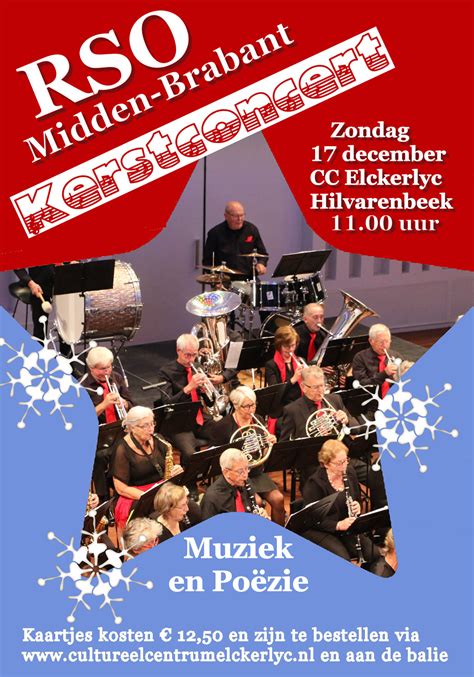 Kerstconcert Op Zondag 17 December 2023 Om 11 00 Uur In De Elckerlyc Te