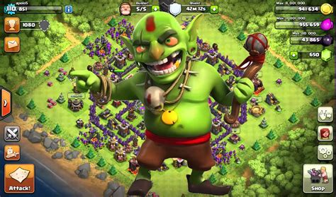 Clash Of Clans 2015 Update New Goblin King Youtube