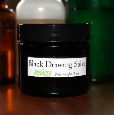 Black Drawing Salve 1 Oz For Infections Acne Bites