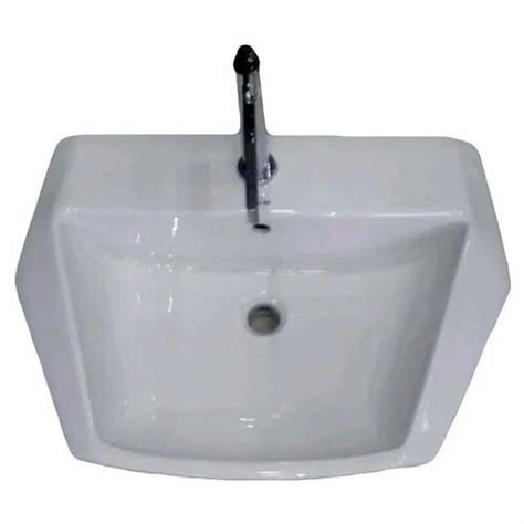 White Ceramic Wash Basin Wall Mounted At Rs In Siliguri Id