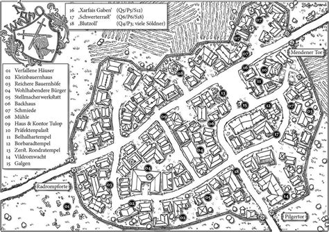 Toechter Der Rache Shamaham By SteffenBrand Fantasy City Map