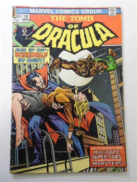 Tomb Of Dracula 18 1974 Vg Condition Mvs Intact 12 In Spine Split Comic Books Bronze