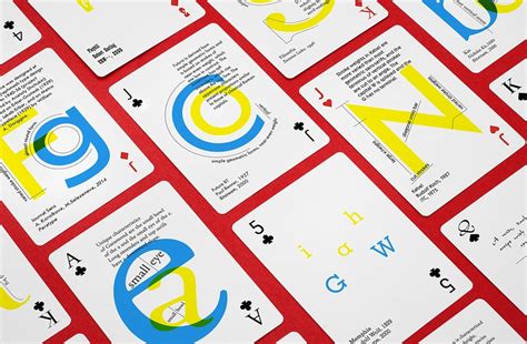 Typography Playing Cards The Coolector