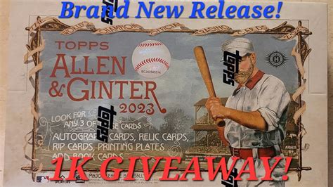 K Giveaway Brand New Topps Allen Ginter Hobby Box Big K