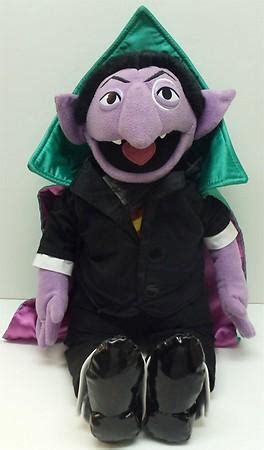 Rare Sesame Street Large 19" Count von Count Plush Doll - Largest Count ...