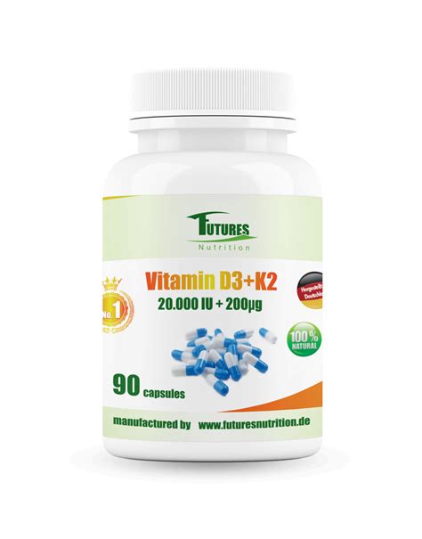 Vitamin D3 K2 20000 Iu 90 Kapseln Futuresnutrition De