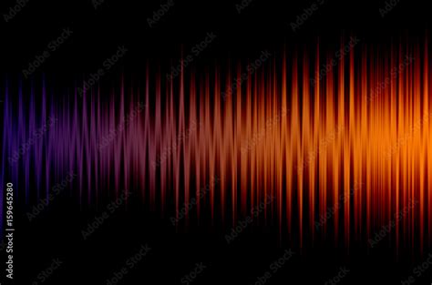 Fondo Negro Con Lineas De Colores Concepto Sonido Stock Illustration