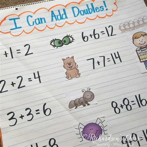 doubles addition freebie  richardsons class