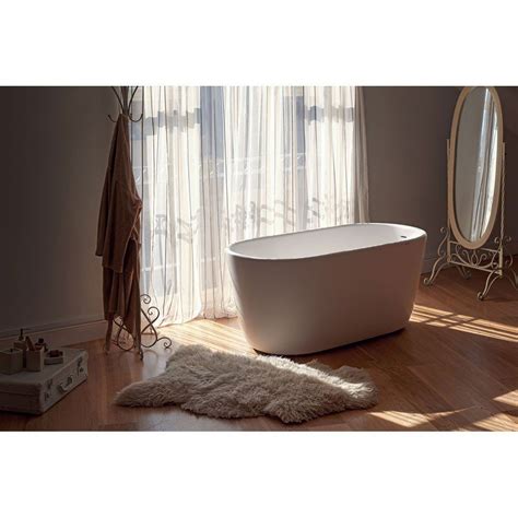 Aquatica Lullaby 60 Inch Aquatex Freestanding Double Ended Tub Luxury