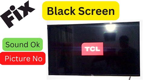 How To Fix TCL Led Tv Black Screen Problem YouTube