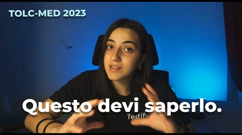 Tolc Med Quello Che Devi Sapere Prima Di Affrontarlo La Mia