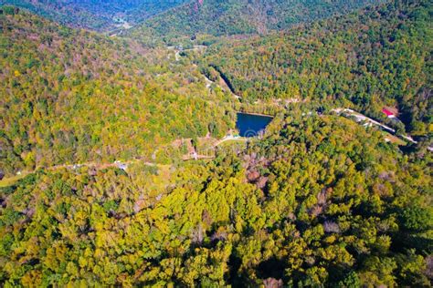 Country Roads In West Virginia Converging Stock Image Image Of