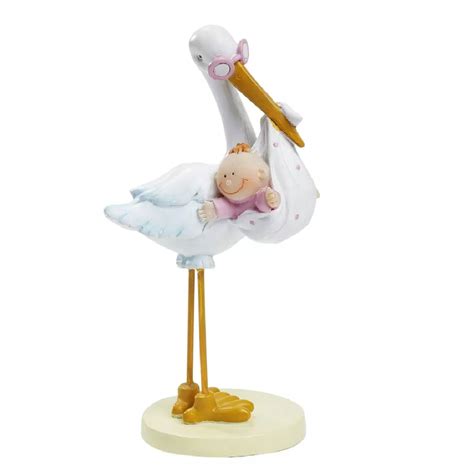 Topfigur Stork Med Baby Lyser D Cm Til Billig Pris Her