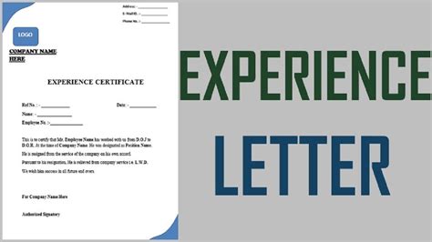 Printable Experience Certificate In Word Experience Letter Kaise