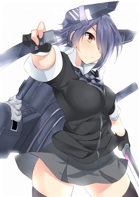 Illustration Anime Purple Hair Cartoon Kantai Collection Person Zettai Ryouiki Tenryuu