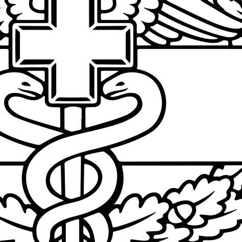 Army Medical Badge Vector File Ai, Vector, SVG Engraving,Di - Inspire Uplift