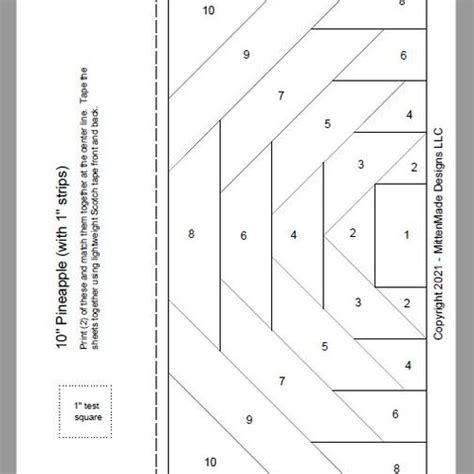 Fpp Print Your Own Pineapple Block Foundation Etsy