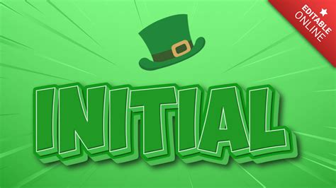 initial irish text effect generator