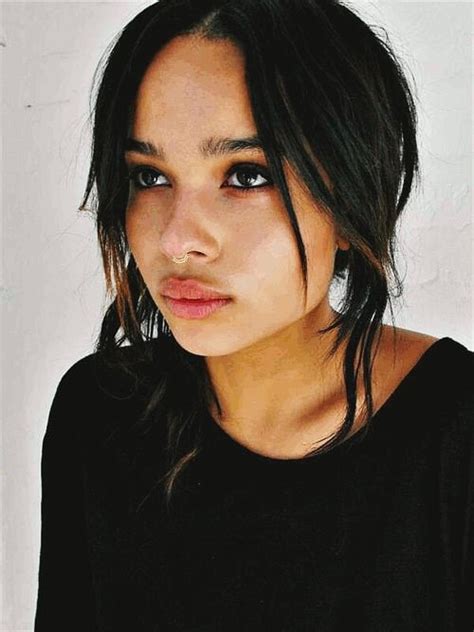 That Subtle Septum Piercing Zoe Kravitz Kravitz Zoe