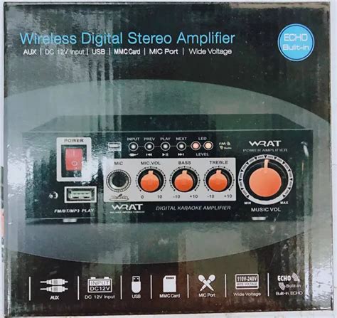 FT Star Wireless Digital Stereo Amplifier DC 12V Input D05 With FM