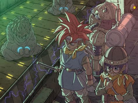 Lucca Ashtear Crono And Robo Chrono Trigger Drawn By Yuto Sakurai