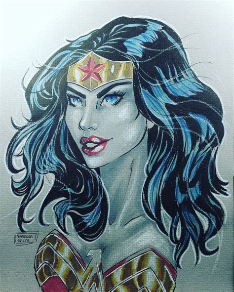 Wonderwoman Head Sketch Commission