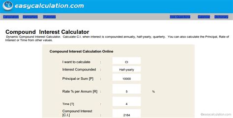 Excel Compound Interest Calculator Spreadsheet - Free Download