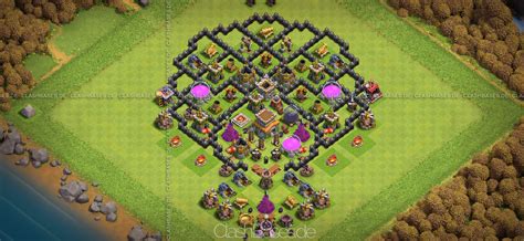 Clash Of Clans Level 8 Town Hall Defense Layout