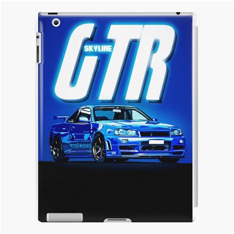 Nissan Skyline GTR R34 Jdm Retro Cars IPad Case Skin By Kadposter