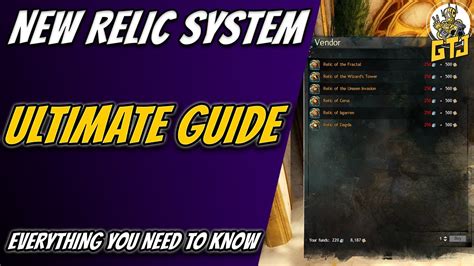 The Ultimate Guide For Guild Wars 2 Relic System GW2 Secrets Of The